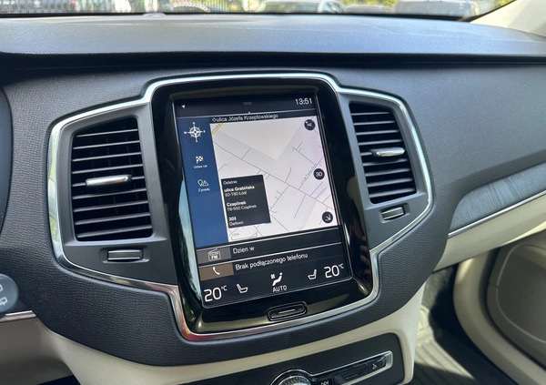 Volvo XC 90 cena 172000 przebieg: 63000, rok produkcji 2020 z Siemiatycze małe 436